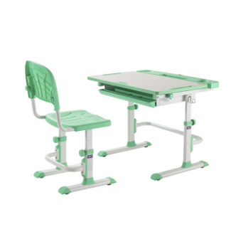 Комплект FunDesk Disa парта+стул Зеленый (Зеленый) фото-1