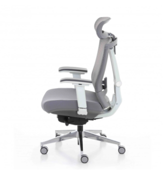 Крісло Kreslalux Ergo Chair 2 White Сірий (Сірий/Сірий) фото-2