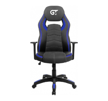 Кресло геймерское GT Racer X-2589 Синий (Черный PU/Синий PU) фото-2
