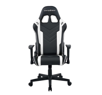 Крісло геймерське DXRacer P Series Білий (PU чорний/білий) фото-2