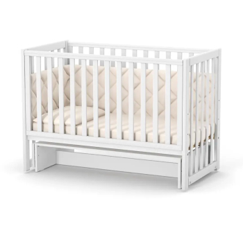 Ліжко для немовлят Верес ЛД13 13.1.1.20 з маятником без шухляди 40.1.0 120x60 Білий (Білий) фото-1