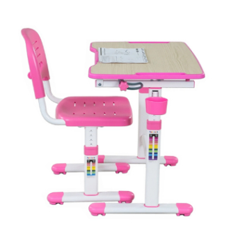 Комплект FunDesk Piccolino II парта+стілець Рожевий (Рожевий) фото-1