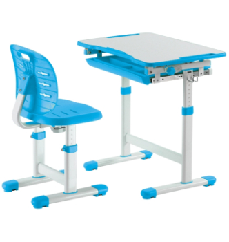Комплект FunDesk Piccolino III парта+стул Синий (Голубой) фото-1
