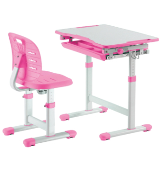 Комплект FunDesk Piccolino III парта+стілець Рожевий (Рожевий) фото-1