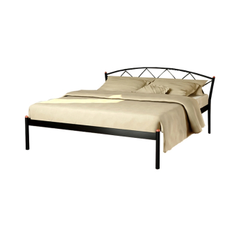 Кровать Метакам Jasmine-1 190x120 Серый (Шагрень серая) фото-1