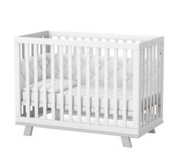 Кровать для новорожденных Верес Манхэттен ЛД1 1.1.70.32 120x60 Белый (Белый/Серый) фото-1