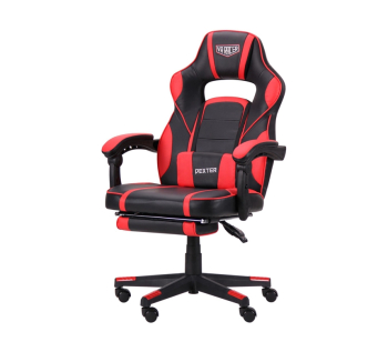Кресло геймерское AMF VR Racer Dexter Webster Красный (PU Черный/Красный) фото-1