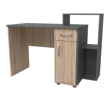 Стол NIKA Мебель Минивайт 30/1200 стандартный 120x50 Серый (Индастриал)