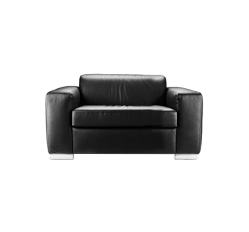 Кресло DLS Люкс-1-КС 108x94 Черный (ZEUS DELUXE black Серебро RAL-9006) фото-2