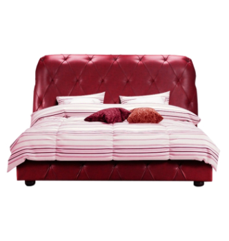 Кровать DLS Ангел 200x160 Красный (АЛЬМИРА 17 burgundy red shine Венге) фото-2