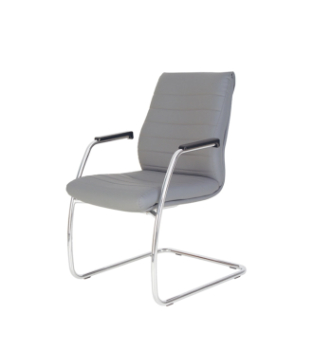 Кресло конференционное Новый Стиль Iris steel CF LB chrome Серый (ECO 70 1.043) фото-1