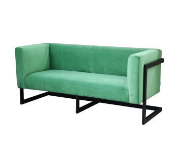 Диван MegaStyle Harold sofa 180x73.5 Зеленый (Green 10 Ral 9005 Черный глянец) фото-1