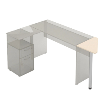 Стол приставной M-Concept Серия Сенс S1.16.05 60x45 Белый (Белый) фото-1