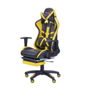 Кресло геймерское AMF VR Racer BattleBee Желтый (PU Черный/Желтый) фото-1