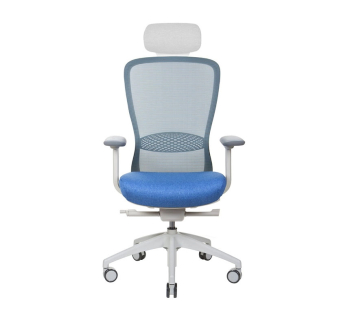 Кресло Kreslalux In-point light grey (без подголовника) Синий (M66009 SCUBA BLUE LN05) фото-2