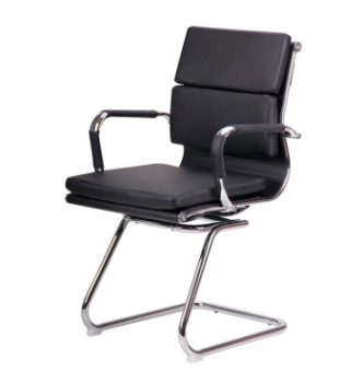 Кресло конференционное AMF Slim FX CF XH-630C Черный (PU Черный) фото-1