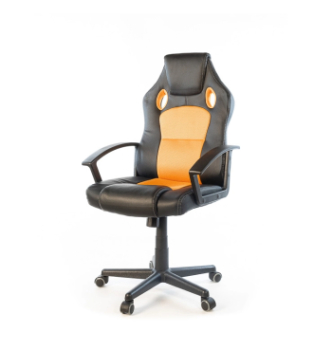 Кресло геймерское АКЛАС Анхель NEW PL TILT подростковое Оранжевый (Черный/Оранжевый) фото-1