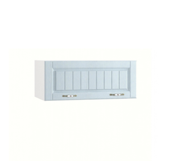 Антресоль кухонна Світ меблів Модульні кухні Прованс А 80 (320) неглибока 80x32x36 Синій (МДФ Блакитна лагуна ДСП Білий) фото-1