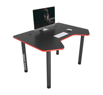 Стол геймерский ZEUS Pixel 120x90 Черный (Черный Красный) фото-1
