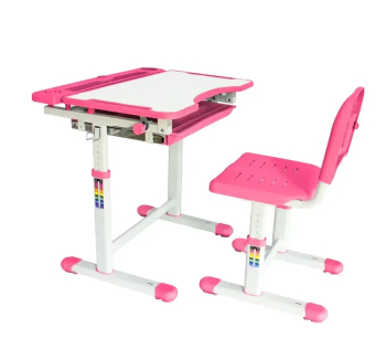 Комплект FunDesk Cubby Vanda парта+стілець Рожевий (Рожевий) фото-2