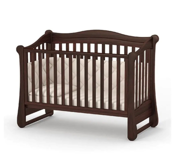 Ліжко для немовлят Верес ЛД18 18.3.1.1 з маятником та шухлядою 40.2.1 120x60 Сірий (Біло/Графітовий) фото-2
