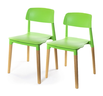 Комплект стульев АКЛАС Фредо EX 2 шт Зеленый (Салатовый) фото-1