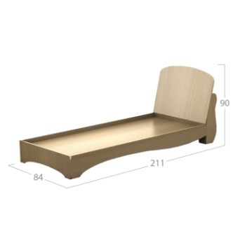Кровать детская Тиса Мебель КР-4 190x80 Коричневый (Тёмный орех) фото-2