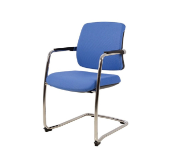 Кресло конференционное Новый Стиль Absolute CF LB Chrome Синий (CSE 15) фото-1