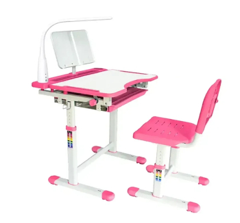 Комплект FunDesk Cubby Vanda парта+стілець Рожевий (Рожевий) фото-1