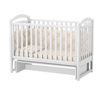 Ліжко для немовлят Верес ЛД6 06.3.1.1 з маятником без шухляди 40.1.0 120x60 Білий (Білий) фото-1