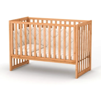 Ліжко для немовлят Верес ЛД13 13.1.1.20 з маятником та шухлядою 40.2.1 120x60 Коричневий (Органік Бук) фото-2