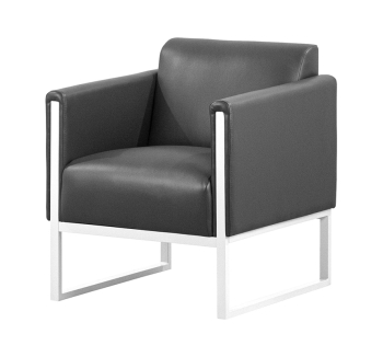Кресло RICHMAN Амиго 67x70 Серый (Рокки 95 Белый) фото-1