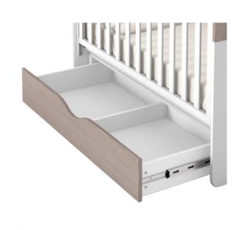 Ліжко для немовлят Верес Сідней 04.3.1.1.13 з маятником і ящиком 40.23.1.13 120x60 Білий (Капучино/Білий Капучіно/Білий) фото-2