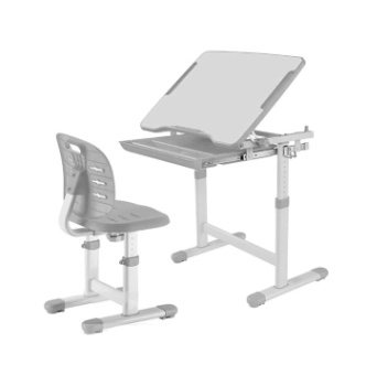 Комплект FunDesk Piccolino III парта+стул Серый (Серый) фото-2