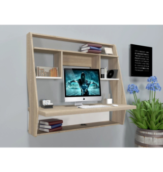 Стол навесной Comfy-Home AirTable-IІІ SW 100x50 Бежевый (Дуб Сонома) фото-2