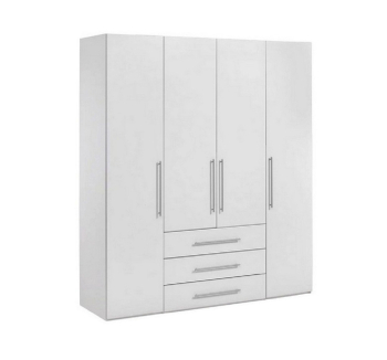 Шкаф гардероб Embawood Магнум 4Д 195.4x59.4x218.6 Белый (Белый) фото-1