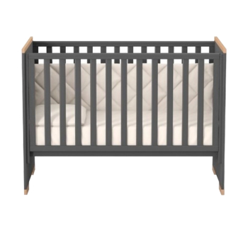 Кровать для новорожденных Верес Сиэтл ЛД 9 09.3.1.37 120x60 Серый (Темно-серый/Буковый) фото-2