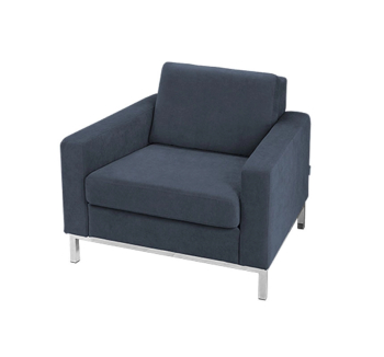 Кресло DLS Магнум-Steel-1-НС 86x86 Серый (ZEUS DELUXE grey)