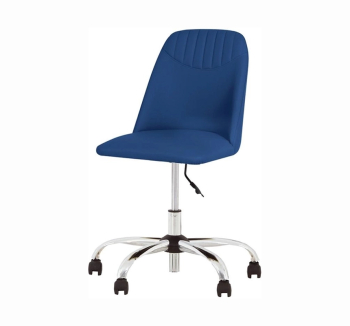 Кресло Новый Стиль Milana GTS CHR61 Синий (ECO 22) фото-1