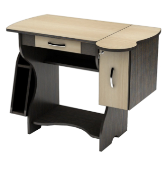 Стол для ноутбука Тиса Мебель АКМ СУ-2 95x61 Коричневый (Венге магия Дуб Сонома) фото-1