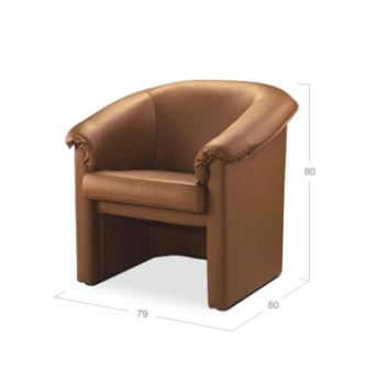 Кресло DLS Ника-1 79x80 Оранжевый (Флай 2205) фото-2