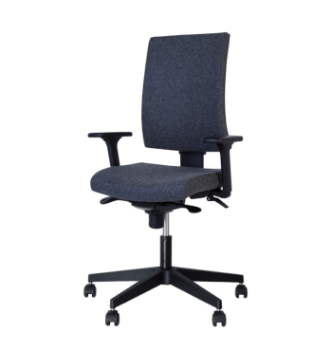 Кресло Новый Стиль Navigo R black WA ES PL70 Серый (CSE 11)