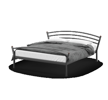 Кровать Метакам Marko-2 190x160 Черный (Черный матовый) фото-1