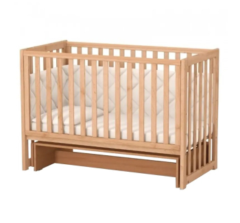Кровать для новорожденных Верес ЛД13 13.1.1.20 с маятником без ящика 40.1.0 120x60 Коричневый (Органик Бук) фото-1