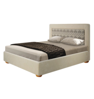 Ліжко DLS Кері 200x160 Білий (BALOO 2073 Бук) фото-1