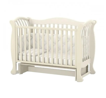 Ліжко для немовлят Верес ЛД19 19.3.1.1 з маятником без шухляди 40.1.0 120x60 Бежевий (Слонова кістка Cлонова кістка) фото-1