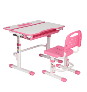 Комплект FunDesk Cubby Botero парта+стілець Рожевий (Рожевий) фото-1