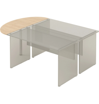 Стол приставной M-Concept Серия Атрибут A1.06.14 140x55 Белый (Белый) фото-2