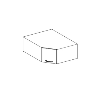 Антресоль кухонная Світ меблів Модульные кухни Прованс А 87х87 угловая глубокая 87x87x36 Белый (МДФ Белое дерево ДСП Дуб сонома) фото-2