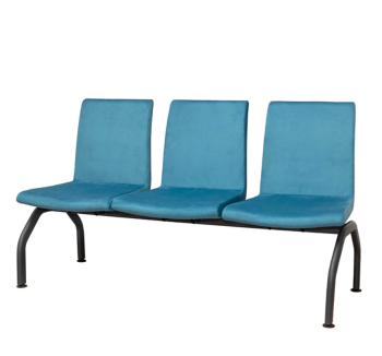 Кресло секционное Премьера Палермо 3-местное Синий (ZEUS DELUXE sky) фото-1